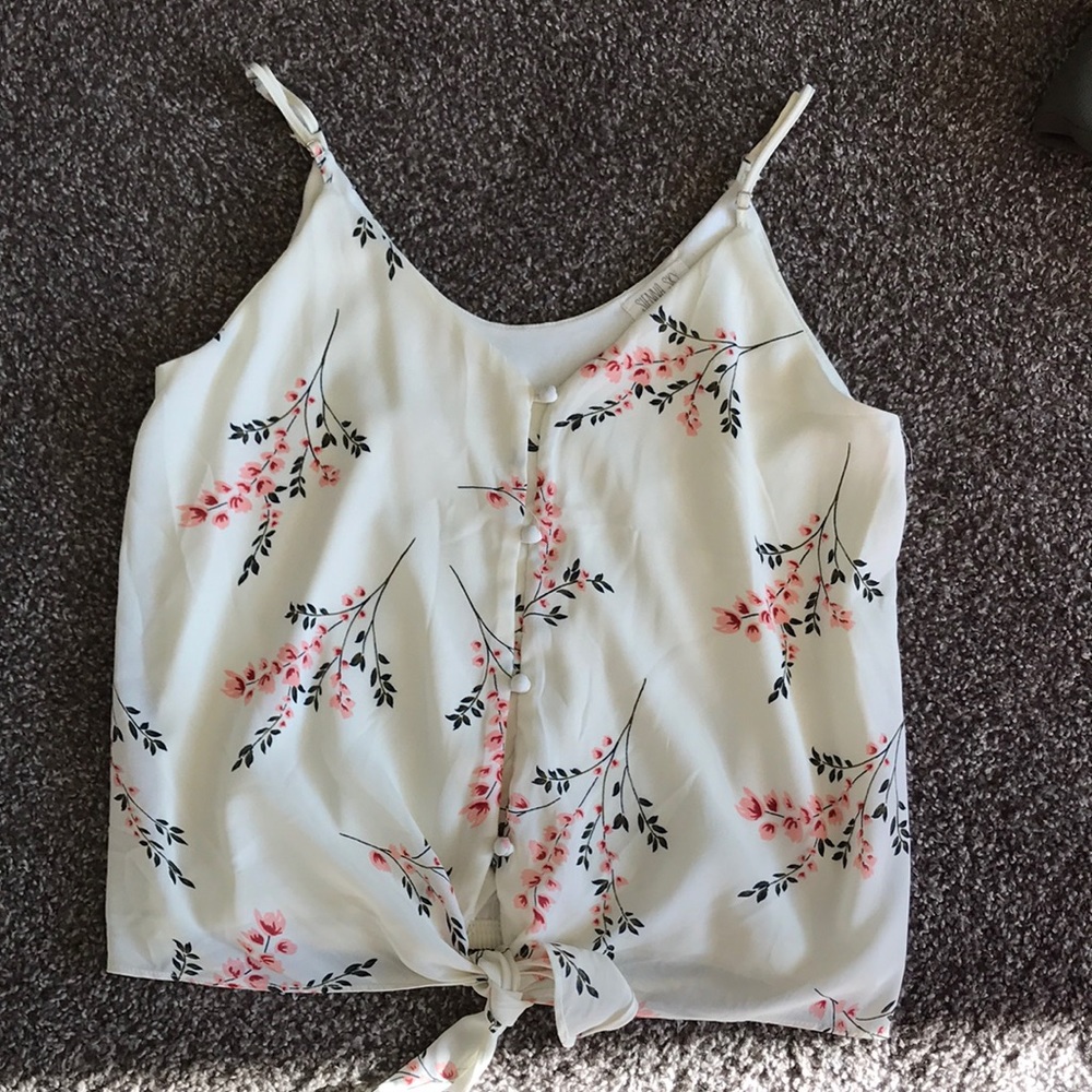 Adorable floral print tank